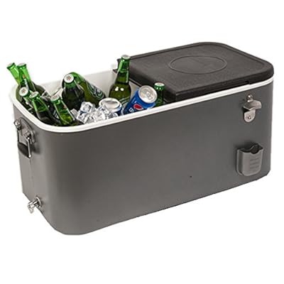 HIO 60 Qt Outdoor Patio Cooler, Cooler Lunch Box, Grey