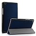 Infiland Lenovo Tab2 A8/ Tab3 8 Case, Ultra Slim Tri-Fold Stand Case Cover for Lenovo Tab 2 A8-50 2015 Release/Lenovo Tab 3 TB3-850F 2016 Release 8-Inch Tablet Only, Navy