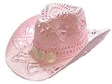 Ladies Straw COWBOY DIAMOND Design Hat 8020