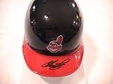 CHRIS PEREZ SIGNED AUTOGRAPHED MINI HELMET CLEVELAND INDIANS PROOF COA + HOLOGRAM