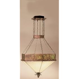 32"W Mountain Pine Inverted Pendant