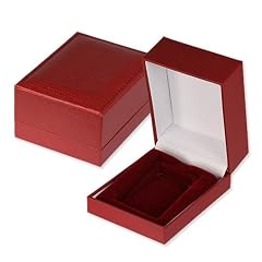 IMPPAC Ring Schmuck Etui Schachtel Leder rot Geschenk-Verpackung 82x64x40mm VE07