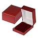 IMPPAC Ring Schmuck Etui Schachtel Leder rot Geschenk-Verpackung 82x64x40mm VE07