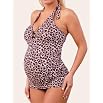 Motherhood Maternity: Side Ruched Maternity Swim Top