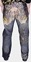 CHRISTIAN AUDIGIER Ed Hardy Mens Jeans Denim Pants Signature Skull Spider Web Loose Fit 32" Inseam