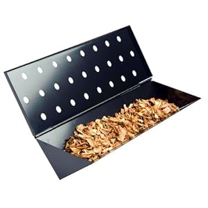 Charcoal Companion Large Nonstick V-Shaped Smoker Box for Gas Grills