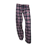 MLB Women's Atlanta Braves Harmony Flannel Pants (Navy/Red, Large)