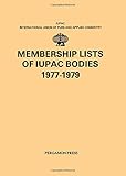 Membership lists of IUPAC bodies. 1977-1979 : (as at 19 December 1977)