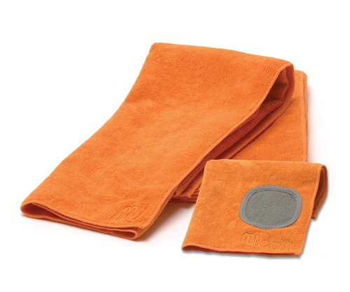 MUkitchen Modern Microfiber 3-Piece MUcloth and MUtowel Combo, Orange