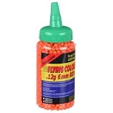 Flying Colors 2000ct Premium w/Round Feeder Bottle Airsoft BBs - .12g - Orange