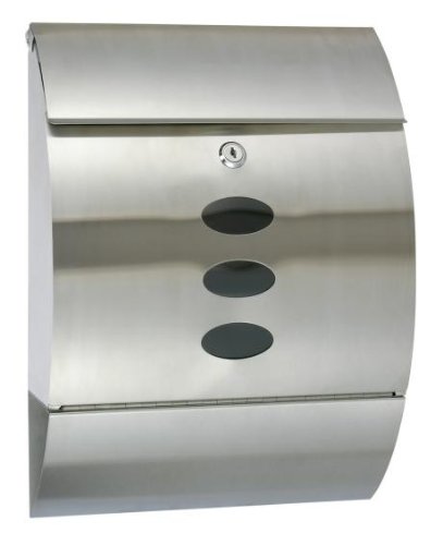 Produkt-Bild: Briefkasten mit Zeitungsrolle aus Edelstahl