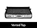 Covermates Cable Box Full Deluxe Cover - Light Weight Material, Weather Resistant, Mesh Vent, TV Covers, Deluxe 17W x 13D x 3H, Black