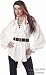 Ladies White Swashbuckler Costume Pirate Shirt (Apparel)