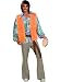 Mens Full Figured Dancing Hippie Costume - PLUS SIZE