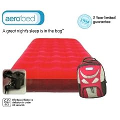Luftbett AeroBed � Sleepover Deluxe - Luftmatratze - inkl. elektr. Pumpe und Rucksack