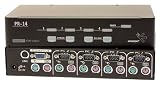 4port KVM Switch PS2 With 4-cables & OSD
