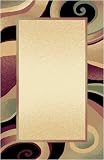 Contemporary Area Rug, Home Dynamix Evolution 3'x5' Cream