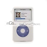 iPod Video Silicone Case for 30GB, 60GB, 80GB - 10 Colors (30GB, Clear White)