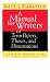 A Manual for Writers of Term Papers, Theses, and Dissertations (Chicago Guides to Writing, Editing, and Publishing)
