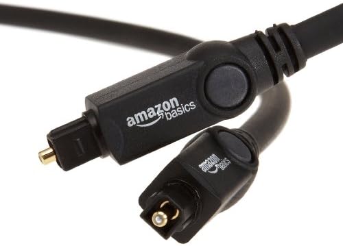 AmazonBasics Digital Optical Audio Toslink Cable, 6 Feet