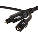 AmazonBasics Digital Optical Audio Toslink Cable, 6 Feet