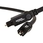 AmazonBasics Digital Optical Audio Toslink Cable,  6 Foot [Amazon Frustration-Free Packaging]