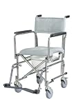 Drive Medical Stainless Steel Rehab Shower Chair Commode