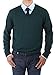 Luciano Natazzi Men's Pullover V-Neck Long Sleeve Sweater Cotton Relaxed Fit