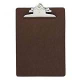 Sparco 00895 Hardboard Clipboard, Nickel-Plated Clip, 9