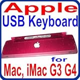 Apple USB Translucent Red M2452 97-Key Keyboard for Mac, PowerMac G3, G4 and all other MACs with USB port