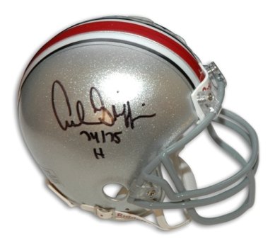 Archie Griffin Signed Ohio State Mini Helmet w/74/75