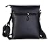 VIDENG POLO Classic Vintage Genuine Leather RFID Blocking Secure Cross body Briefcase Business Laptop Messenger Sling Shoulder Bag (S4-black)