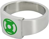 Green Lantern Flat Stainless Steel Ring