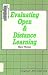 Book Evaluating Open and Distance Learning (Longman Open Learning)