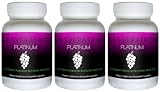 Resveratrol Platinum (3 Bottles) - Premium, High Potency Resveratrol Supplement. Most Effective Formulation Available. Look Younger Feel Better!
