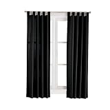 Review Weavetex  / Casual Home Window Pair Black Tab Top 84X63