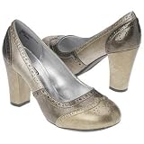 Unlisted Women's Swanky Patent Two Tone Pump,Metallic Multi,10 M US