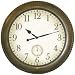 Verdigris Antique Gold Finish Resin Wall Clock
