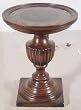 Carlisle Table 20" Round Accent End Side Pedestal Fluted Turned 20" Dia x 25"H New