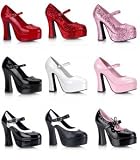Dolly-50/57/68, 5 Inch Chunky Heel Mary Jane Platform Pump