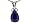 1.32 cts Genuine Sapphire and Diamond Pendant in 14k White Gold FREE GIFT BAG!