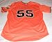 Tim Lincecum Autographed Orange San Francisco Giants Jersey W/PROOF Picture of Tim Signing for us