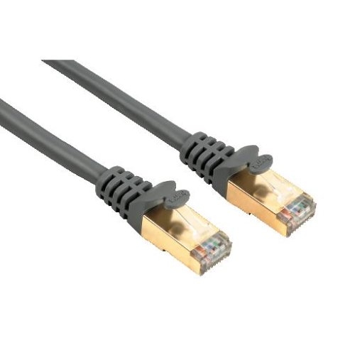 Hama CAT 5e Netzwerkkabel STP; 1,5m; grau; geschirmt