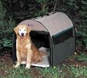 Petmate Portable Pet Home Large, Khaki/Hunter Green