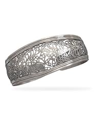 CleverSilvers Oxidized Ornate Cuff Bracelet