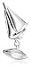 Sterling Silver Sailboat Cuff Links