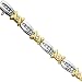 10K Two Tone Gold 1 ct. Diamond Tennis Bracelet