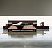 Win Queen or King Platform Bed in Wenge Finish / Modern Interni Collection by Rossetto Contemporary
