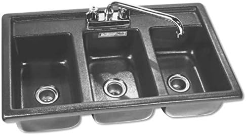 MOLIInternational Three Compartment Drop in Sanitizing Sink(FUACET NOT Included)