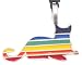 Gay Rainbow Cat Pewter Pendant Necklace